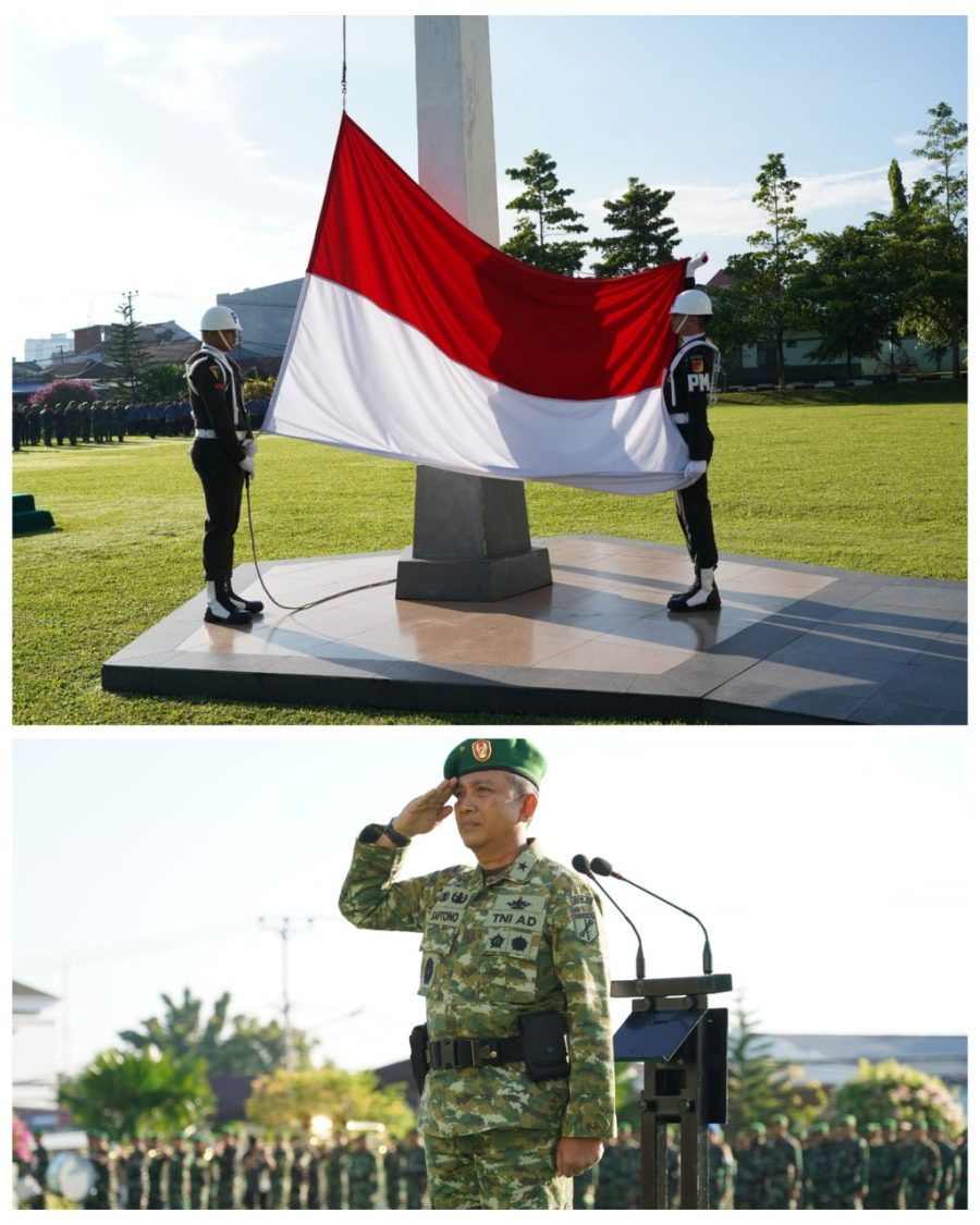 Kodam XIII/Merdeka menggelar upacara peringatan Hari Kebangkitan Nasional (Harkitnas) ke-118 Tahun 2026 di Lapangan Makodam XIII/Merdeka, Selasa (20/5/2026).