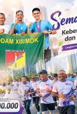 Atlet Kodam XIII/Mdk Sabet Sejumlah Gelar di Fun Run Lemhannas RI 2026