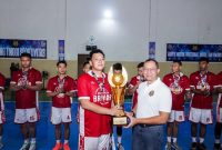 Tim Basket Bhayangkara Brimob berhasil meraih gelar juara pertama pada ajang KASAU Cup 2026 Basketball Tournament kategori antar kementerian dan lembaga yang digelar di GOR Merpati Halim Perdanakusuma, Jakarta Timur.