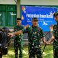 Pangdam XIII/Merdeka Mayjen TNI Mirza Agus, S.I.P., menyerahkan satu ekor sapi kurban kepada satuan Yonif TP 916/BS dalam rangka menyambut Hari Raya Iduladha 1447 Hijriah.