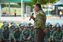 Menteri Pertahanan Republik Indonesia Jenderal TNI (Purn) Sjafrie Sjamsoeddin melaksanakan kunjungan kerja ke Sekolah Calon Bintara (Secaba) Rindam XIII/Merdeka di Amurang, Kabupaten Minahasa Selatan, Sulawesi Utara, Jumat (8/5/2026).