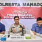 Kapolresta Manado, Kombes Pol Irham Halid saat memimpin presscon.
