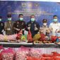 Aparat penegak hukum bersama sejumlah instansi terkait memusnahkan barang bukti bawang impor ilegal yang diduga diselundupkan dari Malaysia melalui jalur tikus di wilayah perbatasan Kalimantan Barat, Kamis (21/5/2026).