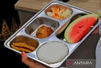 Contoh menu BGN.(Foto Antara)