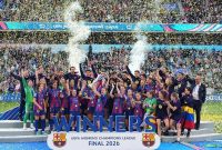 Barcelona kembali menunjukkan dominasinya di sepak bola wanita Eropa usai menaklukkan Lyon dengan skor telak 4-0 pada final Liga Champions Wanita 2026 di Oslo, Sabtu (23/5/2026).