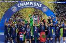 Paris Saint-Germain (PSG) berhasil mempertahankan gelar Liga Champions 2025/2026 setelah menundukkan Arsenal dengan skor 4-3 melalui adu penalti pada partai final yang berlangsung di Puskás Aréna, Budapest, Hungaria, Sabtu (30/5/2026). (Foto Ist)