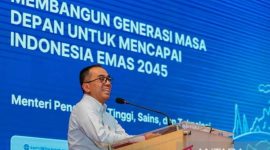 Menteri Pendidikan Tinggi, Sains, dan Teknologi (Mendiktisaintek) Brian Yuliarto meminta seluruh perguruan tinggi di Indonesia untuk memperkuat kualitas sumber daya manusia (SDM) melalui pembangunan budaya akademik unggul guna menciptakan inovasi yang berdampak nyata bagi masyarakat.(Foto Antara)
