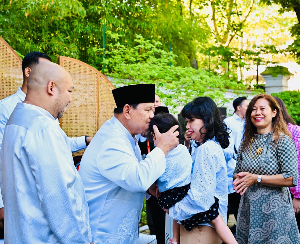 Suasana Hari Raya Iduladha 1447 Hijriah di Wisma Indonesia, Paris, Prancis, terasa penuh kehangatan dan kebersamaan, Rabu (27/5/2026).Foto: BPMI Setpres/Rusman

