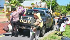 Polres Kepulauan Sangihe bergerak cepat melakukan penanganan dan pemantauan pascagempa bumi tektonik berkekuatan Magnitudo 7,7 yang berpusat di wilayah Mindanao, Filipina, Senin (8/6/2026).