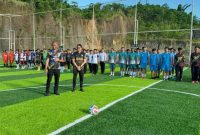Polda Sulawesi Utara menggelar turnamen mini soccer antar Satuan Kerja (Satker) dan Satuan Wilayah (Satwil) dalam rangka memeriahkan Hari Bhayangkara ke-80 Tahun 2026.