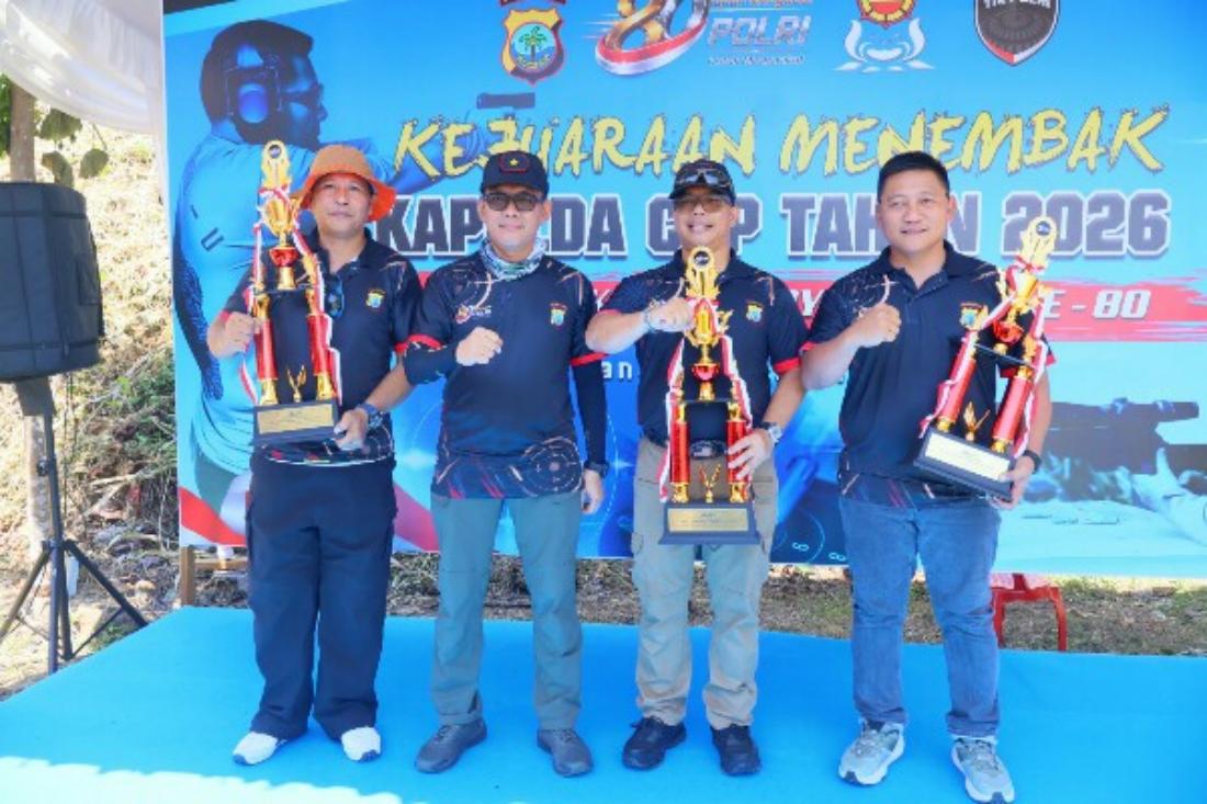 Polda Sulawesi Utara menggelar Kejuaraan Menembak antar Pejabat Utama (PJU) dan Polresta/Polres jajaran sebagai bagian dari rangkaian peringatan Hari Bhayangkara ke-80 Tahun 2026.