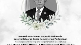 Kementerian Pertahanan Republik Indonesia berduka atas wafatnya Jenderal TNI (Purn.) Ryamizard Ryacudu pada Minggu (31/5/2026). (Foto: Kemenhan)