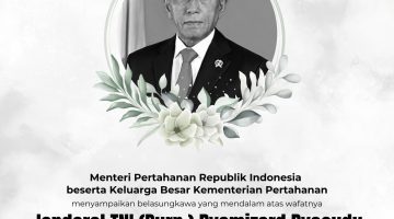 Kementerian Pertahanan Republik Indonesia berduka atas wafatnya Jenderal TNI (Purn.) Ryamizard Ryacudu pada Minggu (31/5/2026). (Foto: Kemenhan)