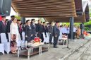 Bupati Minahasa Dr. Robby Dondokambey, SSi, MAP, menjadi Inspektur upacara dalam rangka memperingati Hari Lahir Pancasila di Lapangan Sam Ratulangi Tondano, Senin (1/6/2026).
