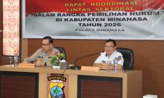 Polres Minahasa Gelar Rakor Lintas Sektoral Jelang Pilhut 2026