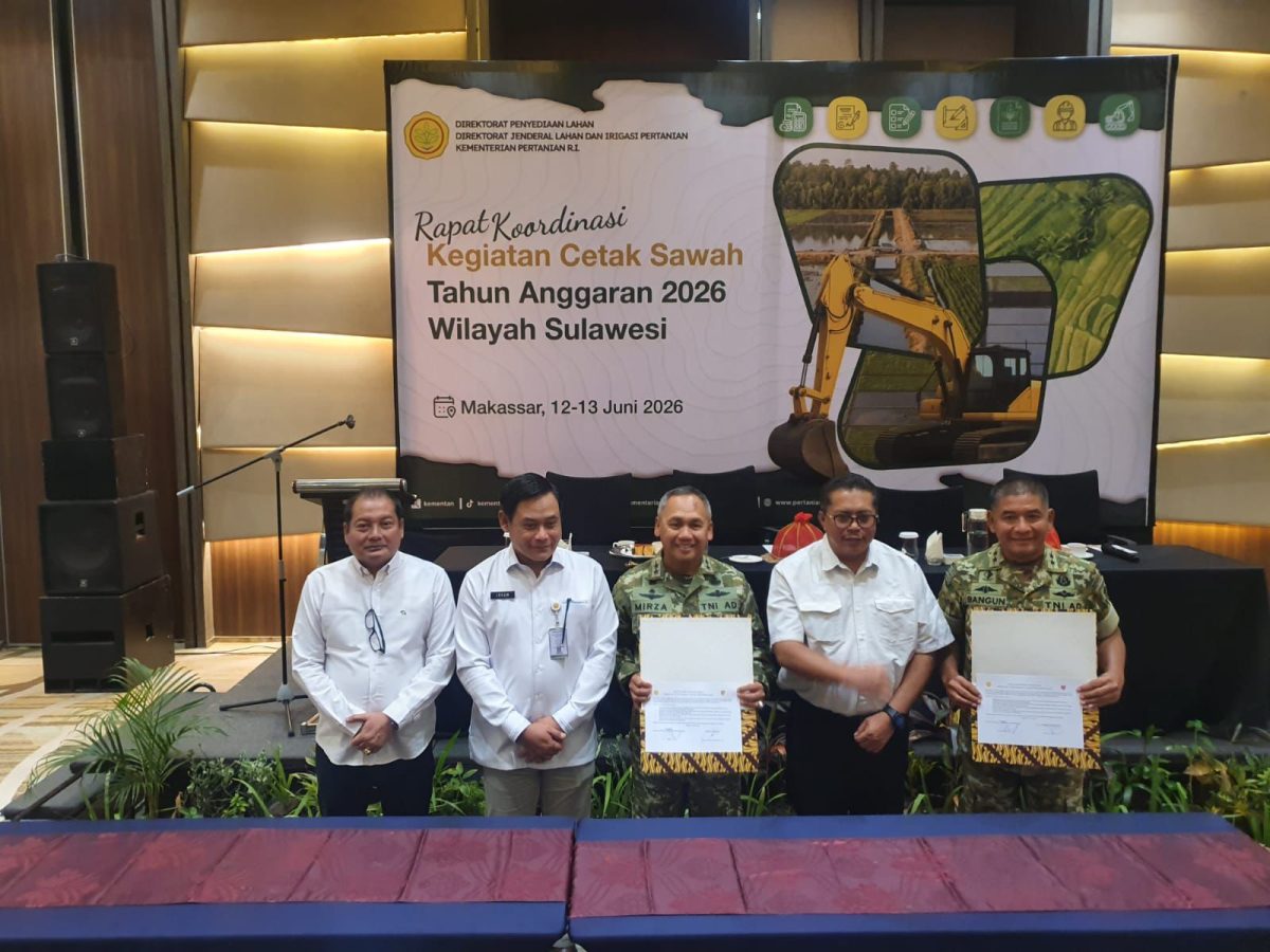 Pangdam XIII/Mdk Mayjen TNI Mirza Agus menegaskan dukungan penuh terhadap program cetak sawah nasional yang menjadi salah satu langkah strategis pemerintah dalam memperkuat ketahanan pangan Indonesia.