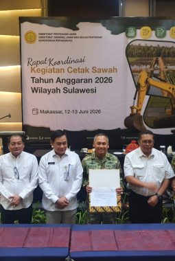 Pangdam XIII/Mdk Tegaskan Dukungan Penuh Program Cetak Sawah Nasional di Sulawesi