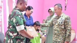 Kodam XIII/Merdeka Kunjungi Prajurit Sakit dan Ahli Waris Jelang HUT ke-68