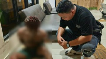 Aparat kepolisian berhasil mengamankan seorang pria yang membawa dua bilah pisau di kawasan Manado Town Square (Mantos), Senin (15/6/2026).