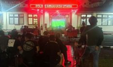 Polres Minut Sulap Lobby Mapolres Jadi Arena Nobar Piala Dunia