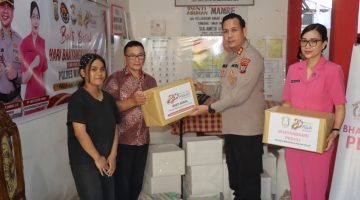 Polres Minahasa Gelar Baksos dan Tali Asih Sambut Hut Bhayangkara Ke-80