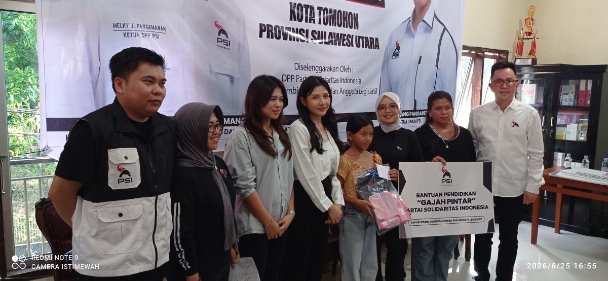 Partai Solidaritas Indonesia (PSI) kembali menunjukkan komitmen nyata dalam mendukung dunia pendidikan di Indonesia.
