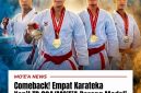 Prajurit Yonif TP 824/MO'E’A kembali mengharumkan nama Kodam XIII/Merdeka setelah meraih sejumlah medali dalam ajang Karate Open Tournament JJ Cup Sulawesi Utara 2026.