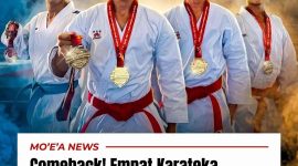 Prajurit Yonif TP 824/MO'E’A kembali mengharumkan nama Kodam XIII/Merdeka setelah meraih sejumlah medali dalam ajang Karate Open Tournament JJ Cup Sulawesi Utara 2026.
