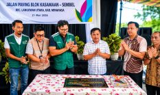PLN Bangun Jalan Paving Blok di Minahasa, Warga Tempang Dua Kini Nikmati Akses Lebih Baik