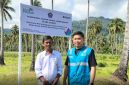 PT PLN (Persero) melalui Program Tanggung Jawab Sosial dan Lingkungan (TJSL) membangun Jalan Usaha Tani di Desa Suka Damai, Kecamatan Lemito, Kabupaten Pohuwato.