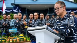 Dankodaeral VIII Laksda TNI Dery Triesananto Suhendi meresmikan Markas Komando Satuan Pertahanan Pantai (Sathantai) Kodaeral VIII yang berlokasi di Kota Bitung, Rabu (3/6/2026).