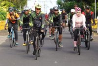 Kodam XIII/Merdeka menggelar kegiatan Fun Bike mengelilingi Danau Tondano dalam rangka memeriahkan Hari Ulang Tahun (HUT) ke-68 Kodam XIII/Merdeka, Sabtu (6/6/2026).
