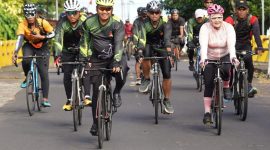 Kodam XIII/Merdeka menggelar kegiatan Fun Bike mengelilingi Danau Tondano dalam rangka memeriahkan Hari Ulang Tahun (HUT) ke-68 Kodam XIII/Merdeka, Sabtu (6/6/2026).
