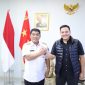 Gubernur Sulawesi Utara (Sulut) Mayjen TNI (Purn) Yulius Selvanus menerima kunjungan kehormatan Gubernur Akademi Militer (Akmil) Magelang Mayjen TNI Rano Tilaar di Wisma Negara Bumi Beringin, Manado, Rabu (10/6/2026). (Istimewa)