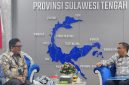 Pertemuan antara General Manager PLN UID Suluttenggo, Usman Bangun, dan Gubernur Sulawesi Tengah, Anwar Hafid, di Kantor Gubernur Sulawesi Tengah, Kamis (11/6/2026).