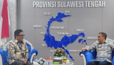 Pertemuan antara General Manager PLN UID Suluttenggo, Usman Bangun, dan Gubernur Sulawesi Tengah, Anwar Hafid, di Kantor Gubernur Sulawesi Tengah, Kamis (11/6/2026).