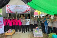 Polres Bolaang Mongondow Utara meresmikan program bedah rumah bagi warga kurang mampu di Desa Paku Selatan, Kecamatan Bolangitang Barat, Rabu (17/6/2026).