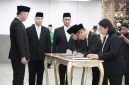 Dirjen Imigrasi Kementerian Imigrasi dan Pemasyarakatan melakukan penyegaran organisasi dengan melantik sejumlah pejabat strategis di lingkungan Imigrasi, Senin (22/6/2026).