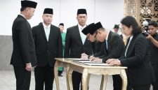 Dirjen Imigrasi Kementerian Imigrasi dan Pemasyarakatan melakukan penyegaran organisasi dengan melantik sejumlah pejabat strategis di lingkungan Imigrasi, Senin (22/6/2026).