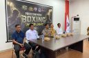 Kapolresta Manado Kombes Pol Irham Halid menghadiri kegiatan timbang umum, jumpa pers, dan technical meeting Boxing in The Light di Youth Center Kantor Dispora Kota Manado, Senin (22/6/2026).
