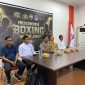Kapolresta Manado Kombes Pol Irham Halid menghadiri kegiatan timbang umum, jumpa pers, dan technical meeting Boxing in The Light di Youth Center Kantor Dispora Kota Manado, Senin (22/6/2026).
