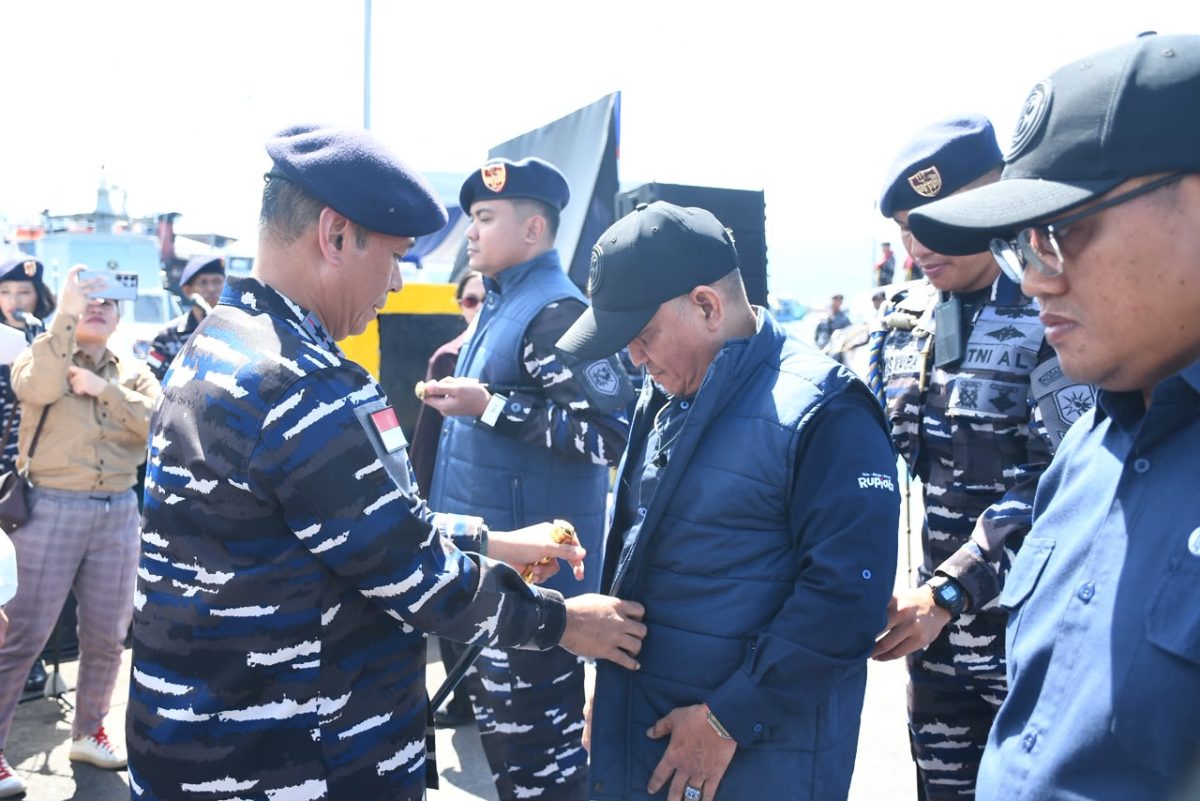Kodaeral VIII bersama Bank Indonesia resmi melepas pelaksanaan Ekspedisi Rupiah Berdaulat (ERB) Tahun 2026 dari Dermaga Satuan Patroli Kodaeral VIII, Kota Bitung, Selasa (23/6/2026).