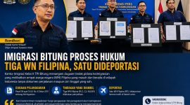Kantor Imigrasi Kelas II TPI Bitung menangani dugaan tindak pidana keimigrasian yang melibatkan empat warga negara (WN) Filipina yang diduga masuk dan berada di wilayah Indonesia tanpa dokumen perjalanan maupun izin tinggal yang sah.(Kolase Foto dan Insert Foto Kakanwil Ditjen Imigrasi Sulut)