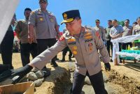 Kapolda Sulut Letakkan Batu Pertama Gedung Satpas Polres Minahasa Selatan