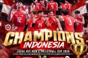 Timnas Voli Putra Indonesia menorehkan sejarah baru setelah sukses menjuarai AVC Men's Volleyball Cup 2026.