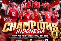 Timnas Voli Putra Indonesia menorehkan sejarah baru setelah sukses menjuarai AVC Men's Volleyball Cup 2026.