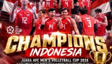 Timnas Voli Putra Indonesia menorehkan sejarah baru setelah sukses menjuarai AVC Men's Volleyball Cup 2026.