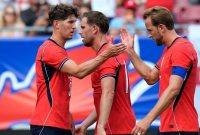 Timnas Inggris meraih kemenangan tipis 1-0 atas Selandia Baru dalam laga uji coba internasional yang berlangsung di Raymond James Stadium, Tampa, Amerika Serikat, Minggu (7/6/2026).