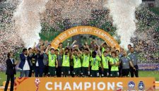 Australia U-19 berhasil meraih gelar juara Piala AFF U-19 2026 setelah mengalahkan Thailand U-19 dengan skor 2-0 pada partai final yang berlangsung di Stadion Utama Sumatra Utara, Deli Serdang, Sabtu (13/6/2026) malam. (Foto Antara)