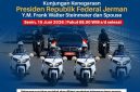Polda Metro Jaya mengerahkan 585 personel gabungan untuk mengamankan kunjungan kenegaraan Presiden Republik Federal Jerman, Frank-Walter Steinmeier, beserta Ibu Negara di Jakarta, Senin (15/6/2026).